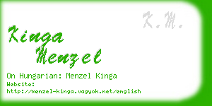 kinga menzel business card